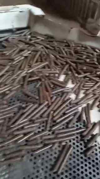 Dry pelletized biomass output after drying
